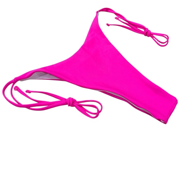 NWOT Hot Pink Rhinestone Bikini Set Size XL - Picture 7 of 8